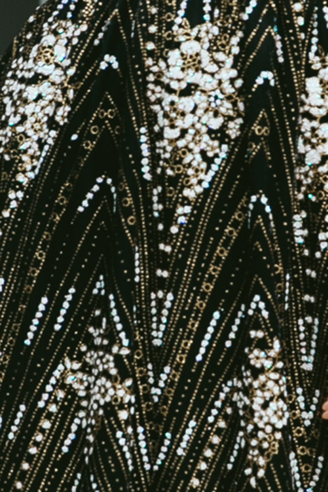 Gold On The Ceiling Maxi Dress Black